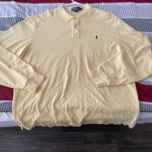 COPY - Yellow polo Ralph Lauren Long sleeve collared shirt